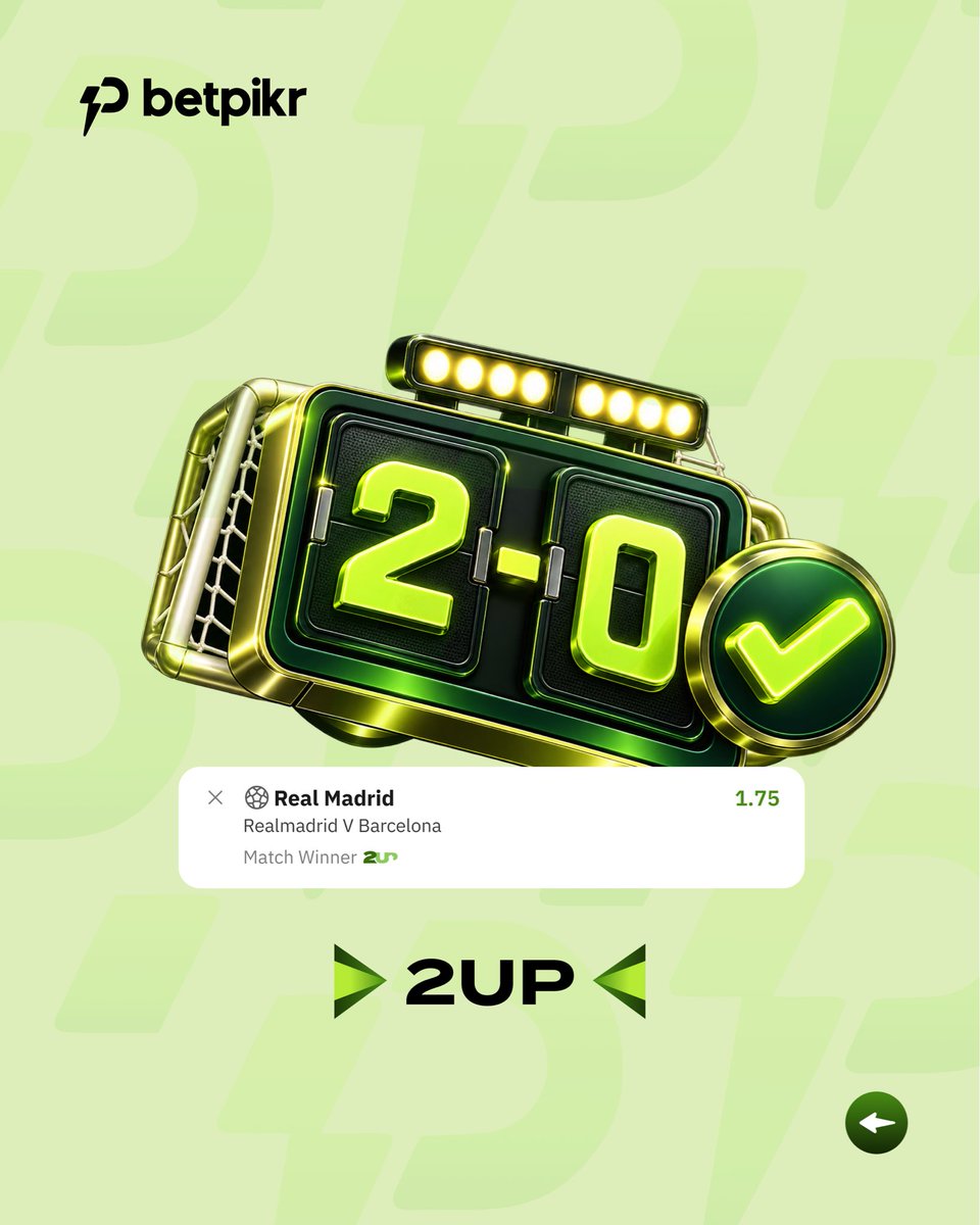 betpikr's tweet photo. More ways to play with betpikr. 

From getting paid early with 2UP, to editing your bet while a game is live, boosting your odds, and protecting your ACCA, betpikr gives you more control over how you play. 

Your License to Win 💚

#betpikr #ThisIsbetpikr #LicenseToWin https://t.co/iapBBbF4EL