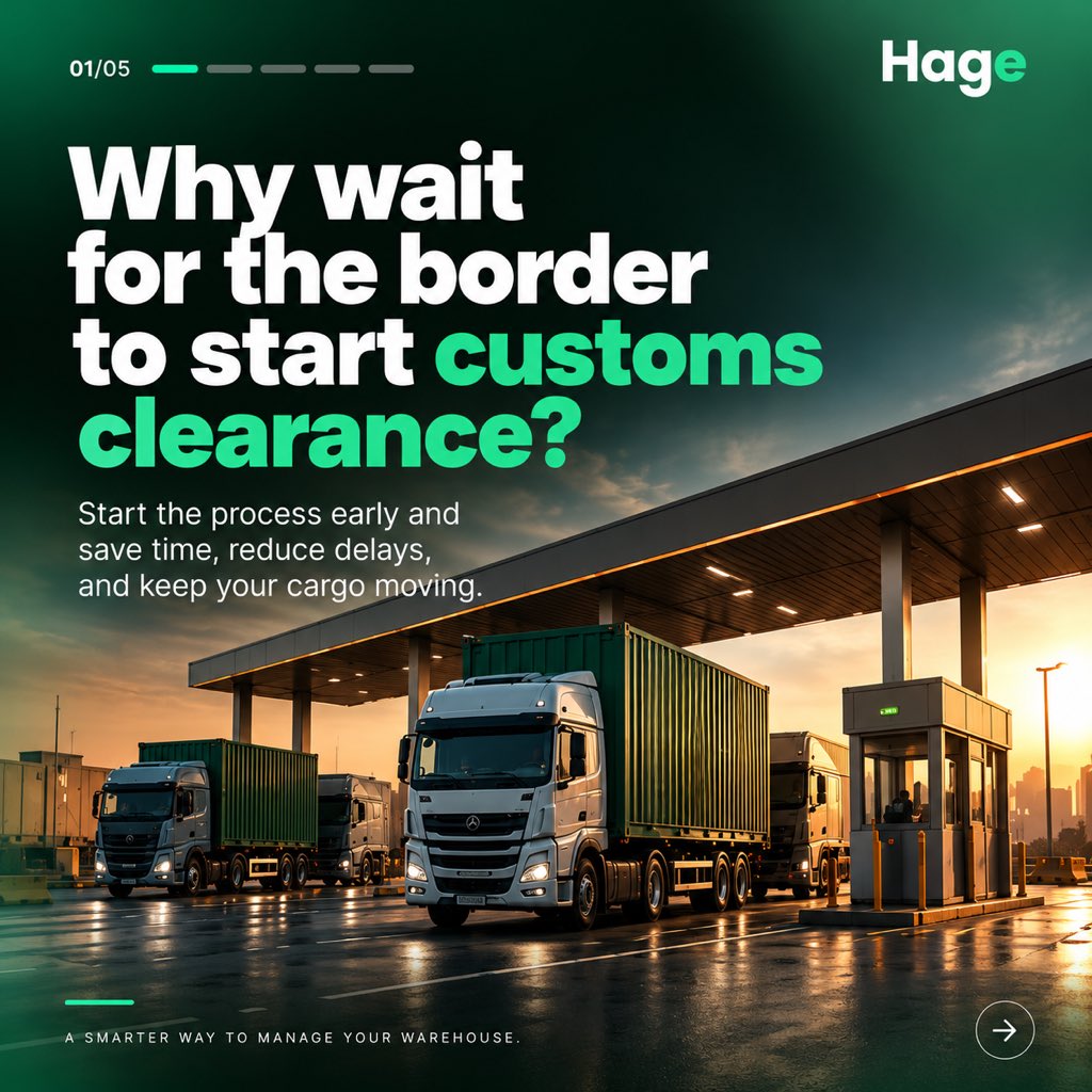 tryhagetoday's tweet photo. Time is money, especially at the border. 
Hage’s digitized document hub ensures everything is verified before the journey even begins. 
Secure your First 100 spot today! Visit https://t.co/lXNSC04vvL to get started. https://t.co/IM63eoy3Wz