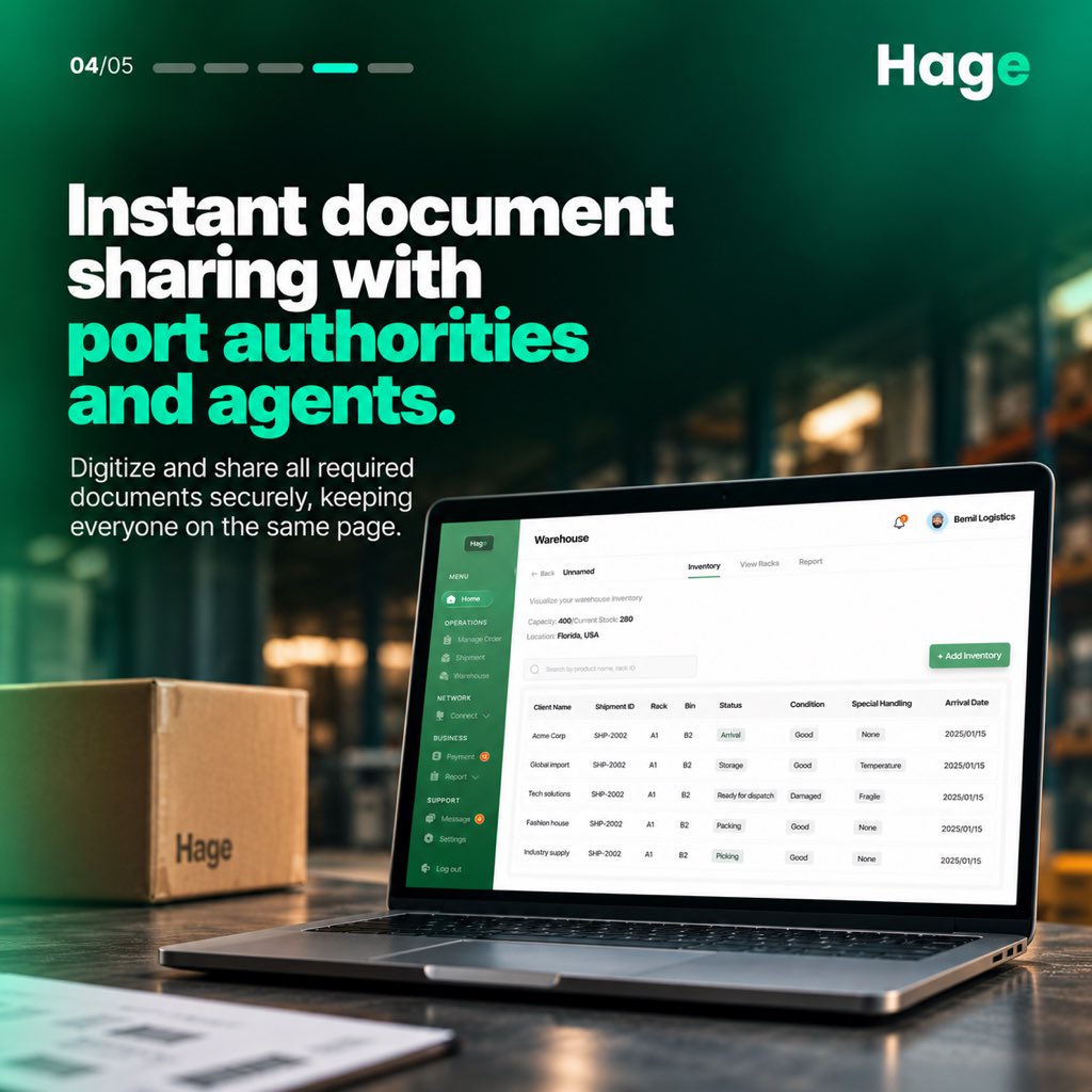 tryhagetoday's tweet photo. Time is money, especially at the border. 
Hage’s digitized document hub ensures everything is verified before the journey even begins. 
Secure your First 100 spot today! Visit https://t.co/lXNSC04vvL to get started. https://t.co/IM63eoy3Wz