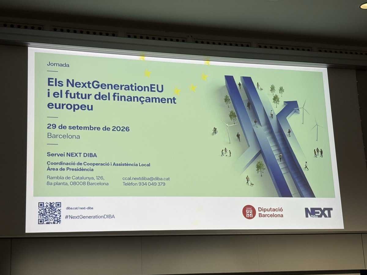 KSNET_'s tweet photo. 📸 Recuperem les imatges de la jornada: 

👉 Els fons NextGenEU i el futur del finançament europeu, organitzada per la @diba 

La nostra sòcia Paula Salinas va participar-hi parlant sobre la guia per a l'avaluació econòmica dels projectes #NextDIBA que hem elaborat des de Ksnet https://t.co/1dGmG87dBW