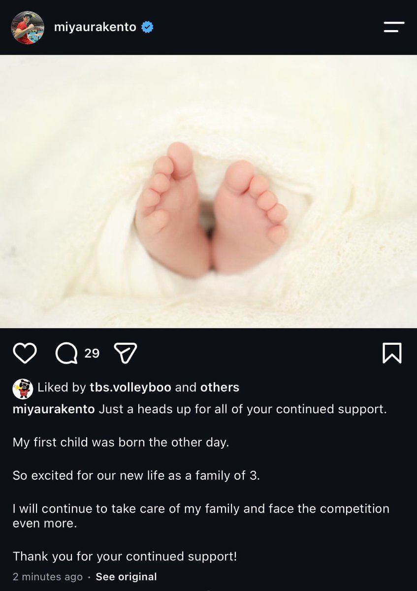 Yukiishikawa1t's tweet photo. Awww baby Miyaura ✨ 👣 https://t.co/b8EGzZa153