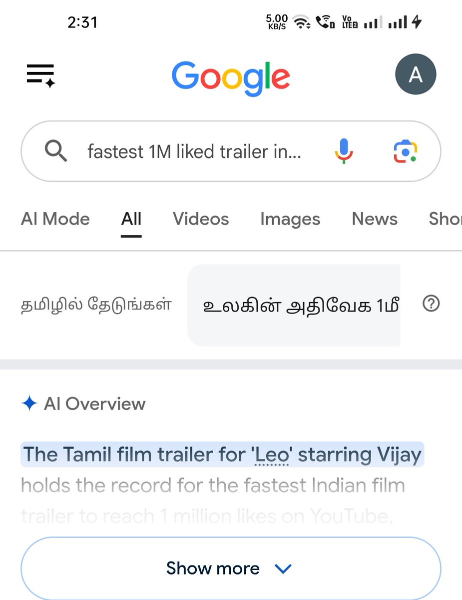 JDALEXtweets's tweet photo. Still unbeatable 💯🔥

Fastest 1M liked trailer in the World 🏆

3 Years of Leo Trailer 🦁 https://t.co/b83gXugxt7