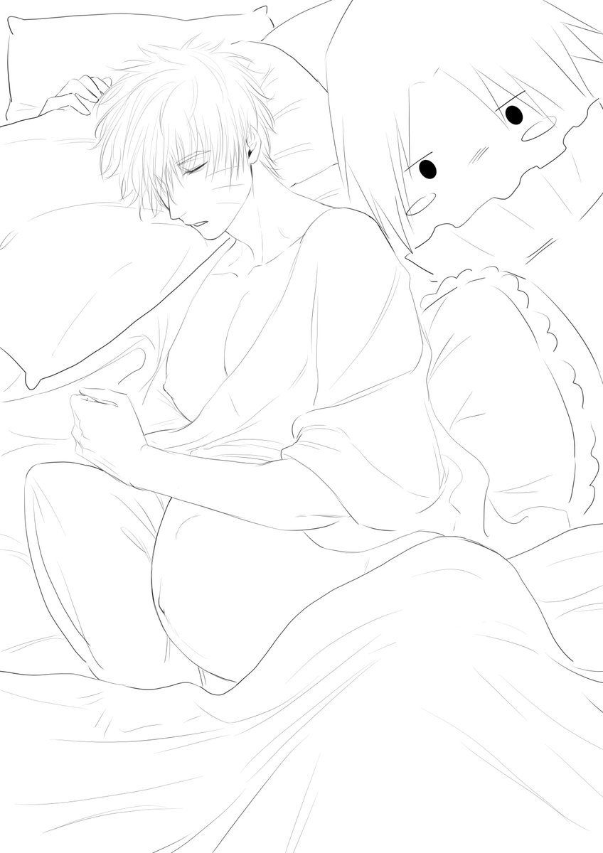 Creamycarrots07's tweet photo. 😋 #sasunaru #佐鸣 #mpreg https://t.co/HzBb0N7z00