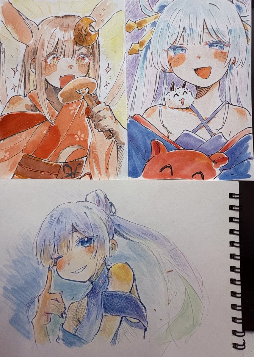 tokaikowai_00's tweet photo. アナログで描いてたやつ https://t.co/9nc4PBv48F