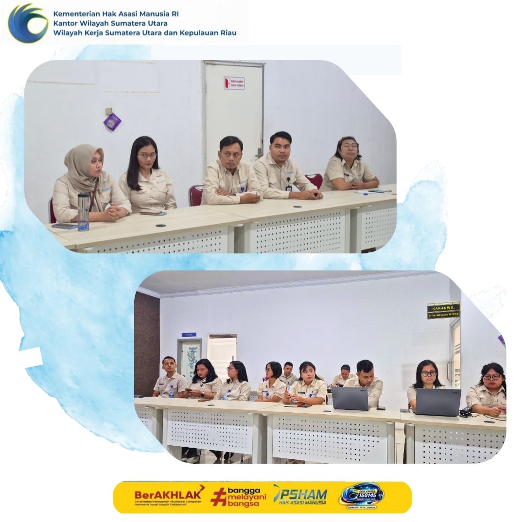 Kemenham_Sumut's tweet photo. Perkuat Tata Kelola Persuratan, Kanwil KemenHAM Sumut Dorong Administrasi Digital yang Efektif dan Berorientasi Pelayanan https://t.co/okzjWarIHX