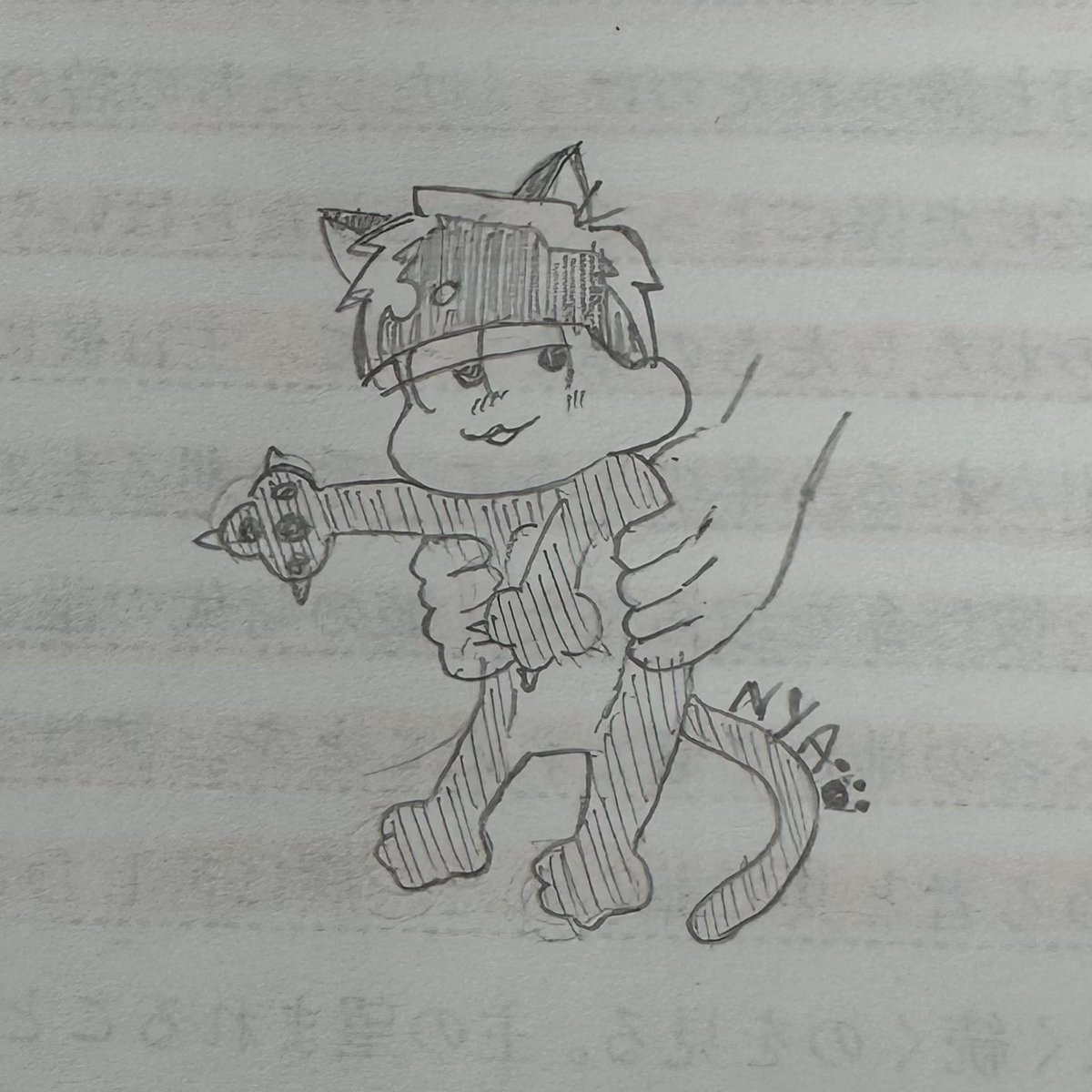 4_kurage's tweet photo. 授業が暇でササッと描いたいちにゃん💜 https://t.co/mU6sVa3zk5