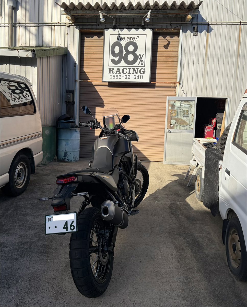 ARKJPN140's tweet photo. 先週金曜日にテネレが納車されました！YSP刈谷 石川店長、相談に乗って頂きました98%レーシングののべさん ありがとうございました！
ナンバー 46は希望ではなく偶然です 笑
今週末は慣らしがてらオフビに行きます。

#テネレ700 #tenere700 https://t.co/jXIg3BzSt0