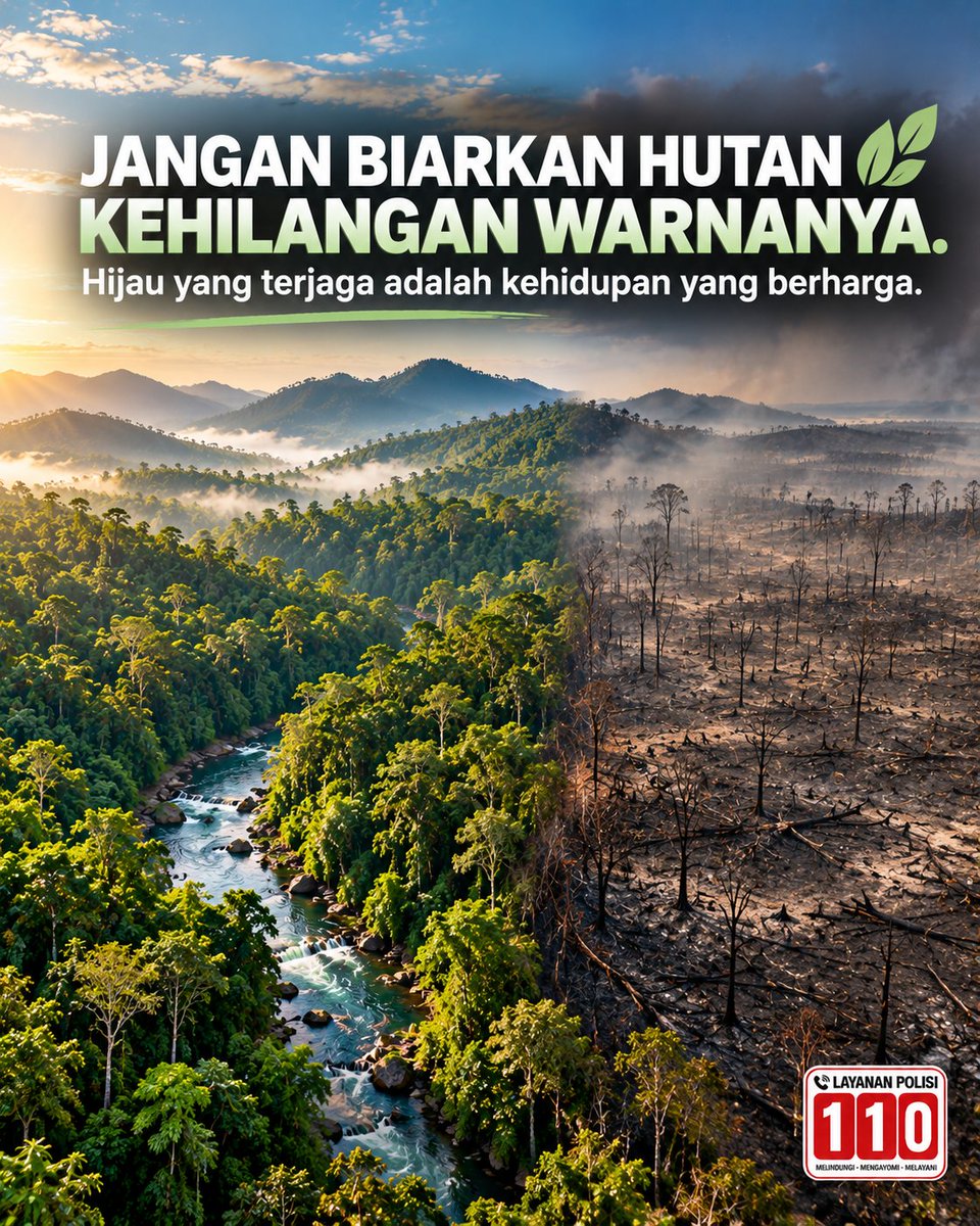 Primaaraya's tweet photo. Hutan asri penyangga kehidupan yang tak tergantikan. Kebakaran merusak alam serta mengancam satwa liar. Ambil bagian dalam cegah karhutla. Cerdas bersosial media, saring dulu sebelum sharing. https://t.co/dsENs5H06j