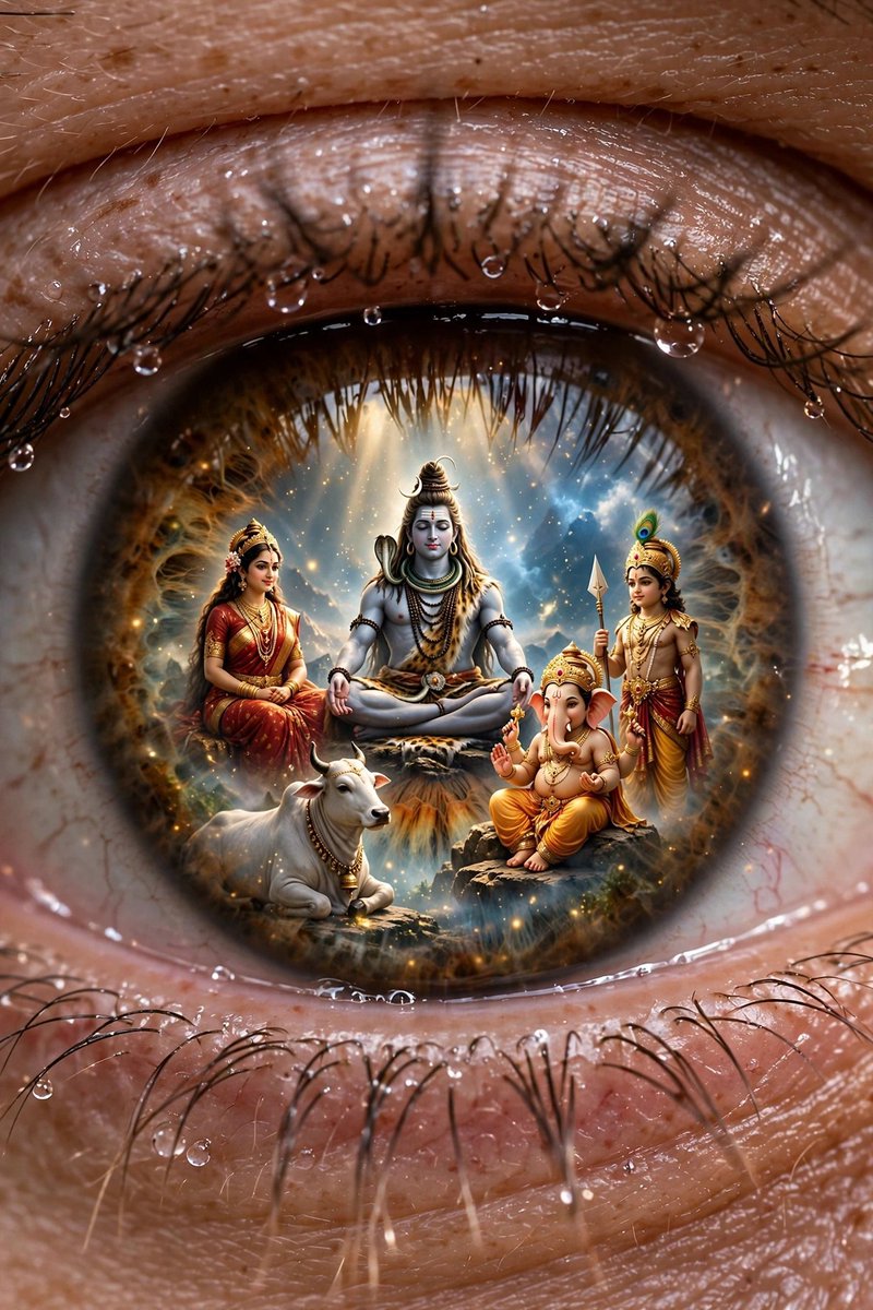 Sanatnipriyan1's tweet photo. कुछ तस्वीरें आँखों से नहीं… दिल से देखी जाती हैं। ❤️

कभी-कभी लगता है, मेरी आँखों की पुतली में
दुनिया की कोई तस्वीर नहीं,
बस महादेव का पूरा परिवार बस जाए—
महादेव, माँ पार्वती, गणेश जी, कार्तिकेय और नंदी महाराज। 🙏 https://t.co/LOkSR5XoOL