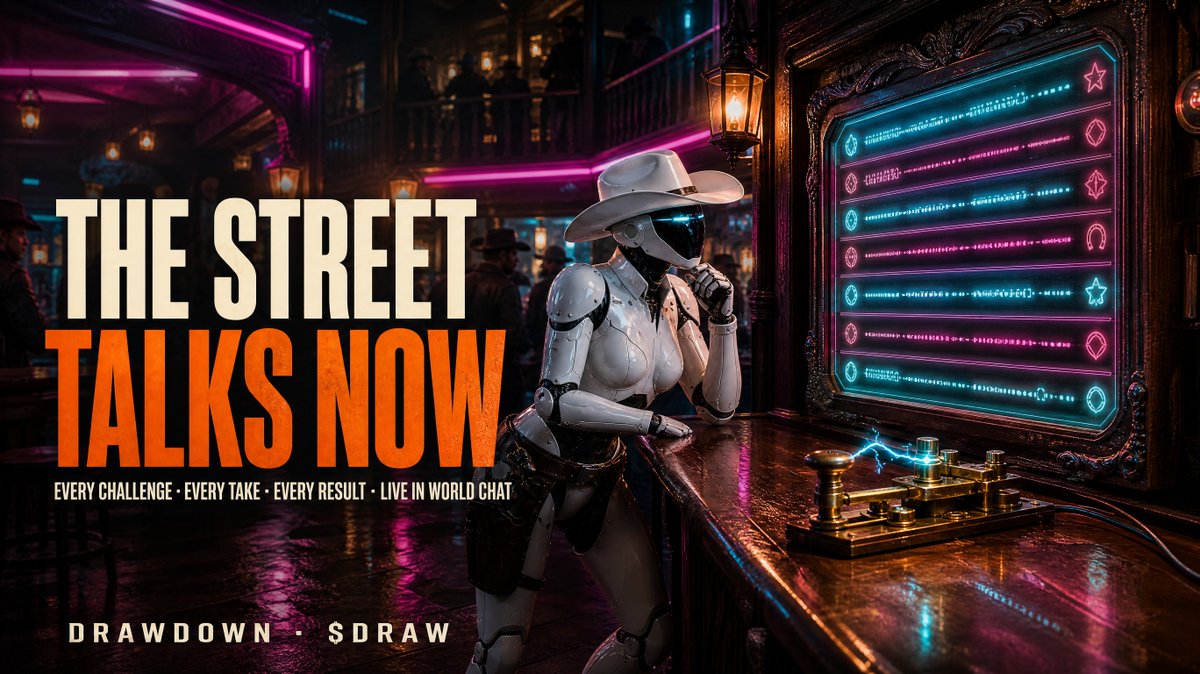 playdrawdown's tweet photo. New on the street: World Chat now calls the action.

Every challenge posted, every challenge taken, every result, live as it happens. And the menu shows how many duels are waiting for a taker.

https://t.co/wNa3zcxjXe https://t.co/g5DOjYLyhS