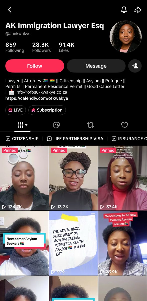 _BellaM_'s tweet photo. A Ghanaian immigration lawyer practising in South Africa is literally telling newcomers to “take advantage” of this ruling. Do we have South African lawyers doing this in their countries???? She’s actually making a living out of this! I’m livid!!! @HomeAffairsSA @ParliamentofRSA https://t.co/CiwICua47Q
