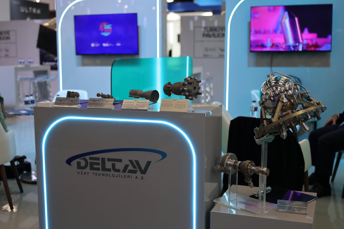 DeltavUzay's tweet photo. Welcome to IAC 2026! 🚀
From the pioneers of hybrid rocket motors, our space propulsion systems are on display in Antalya. See you at our booth!
📍 Hall 1 · Türkiye Pavilion
#DELTAV #IAC2026 #SpacePropulsion https://t.co/aq7VZcxNJB