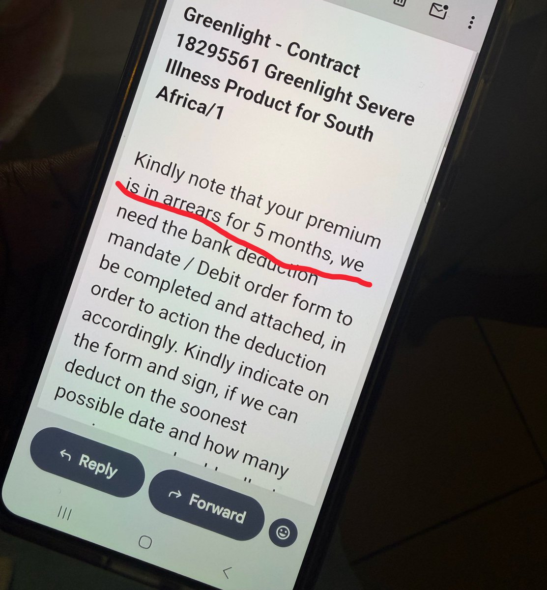 ekse_Naledi_01's tweet photo. @OldMutualSA   My Mom received notification on Frame 1.  In frame Frame 2 is proof that the policy has been debitted consistently over the months . The last payment was on September 31st! How is she in Arears if payment is up to date? Where is the 5months arrears coming from ? https://t.co/JT9QpHAlPD