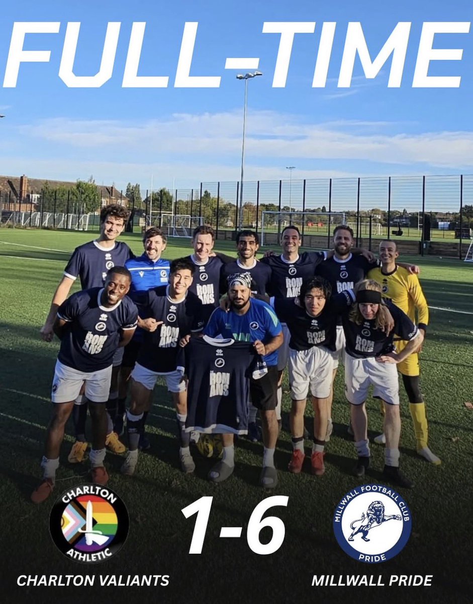 Millwall_MCT's tweet photo. 👊 A big South London derby win for #Millwall Pride.

#1Club1Community #WiggettGroup https://t.co/EYxLi1MeMB
