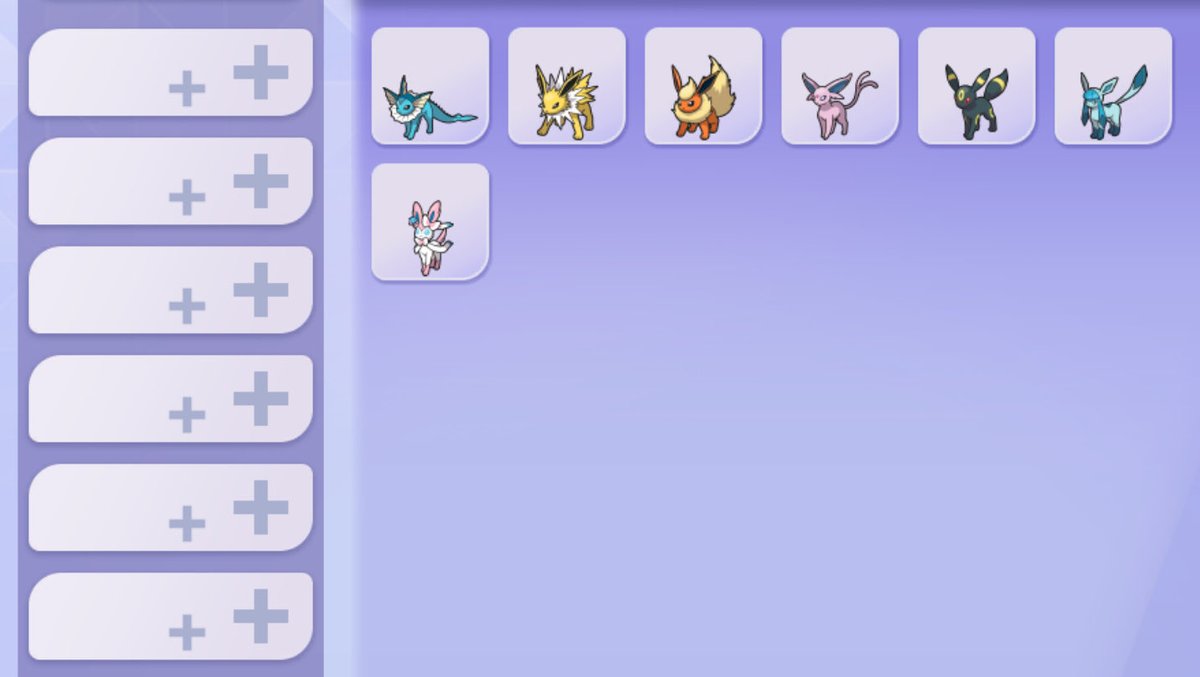 KYandeevees2's tweet photo. 次のシーズンに向けて新しいイーブイズPTを考えているんですけど、、、

この中から、誰か1匹を外さないといけない。。。誰をを外すのか！？

悩むこと数時間、、、

悩み過ぎて頭から 草 生えてきた🌱 https://t.co/dOJAEIOHrq