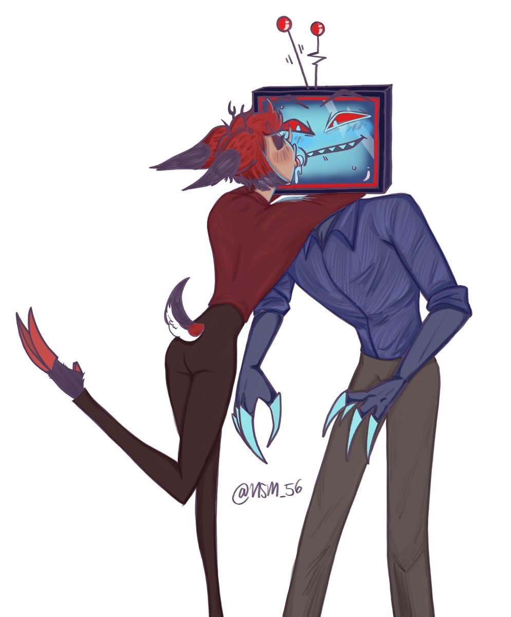 Nattysmart_56's tweet photo. 💖💕 Alastor is drunk and missing the good old days 😅🥹 #2026电鹿KISS周 #voxal #Daytwo #SFW #Cheekkiss #TopVox #BottomAlastor #StaticRadio #Vox #Alastor https://t.co/noInnoVSg7