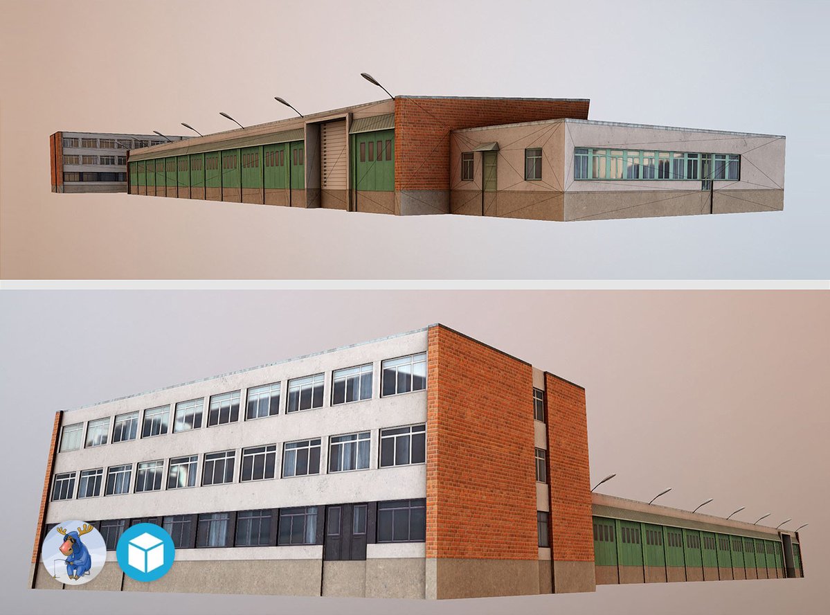 3d_ready's tweet photo. 3D Model: Storage3 LHBP
Low-poly airport storage with 4 LODs and 4K PBR textures. Summer, winter &amp; night variations included. Optimized for Unity3D &amp; Unreal Engine.
Buy it on Ready-3D 👉 https://t.co/Ld5J5y0xWw
#3DModel #Airport #LowPoly #PBR #Ready3D https://t.co/4gFGwoR9Mp