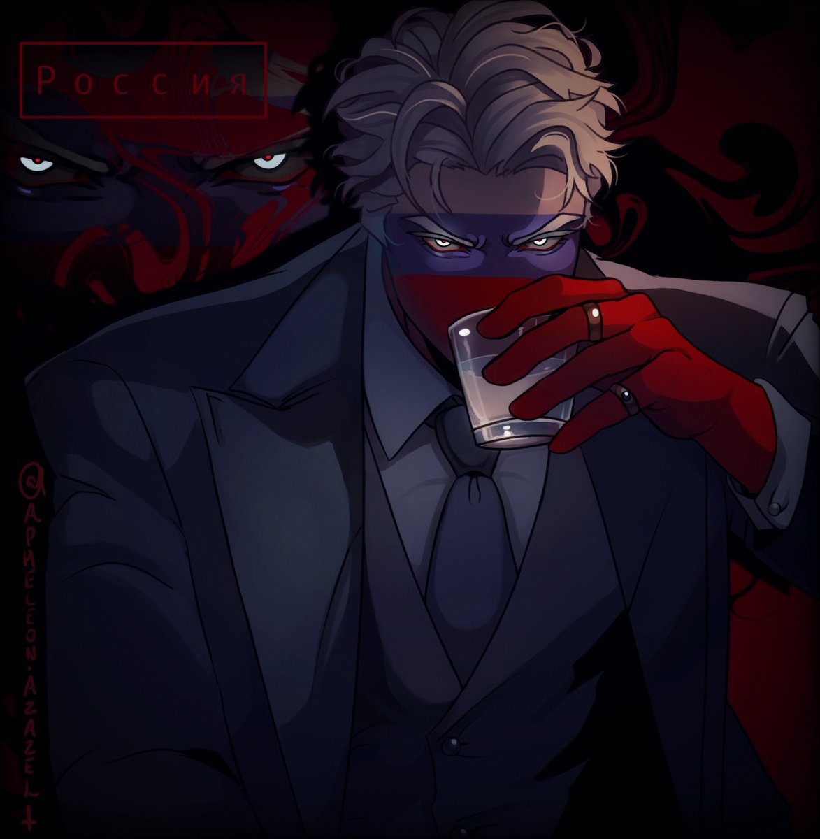 APHELEON_AZAZEL's tweet photo. A hunter with a chilling, locked gaze;sharp and unyielding🗣✨️

#countryhumans #Countryhumansrussia #countryhuman #countryhumansrusia https://t.co/xqjSLLUike