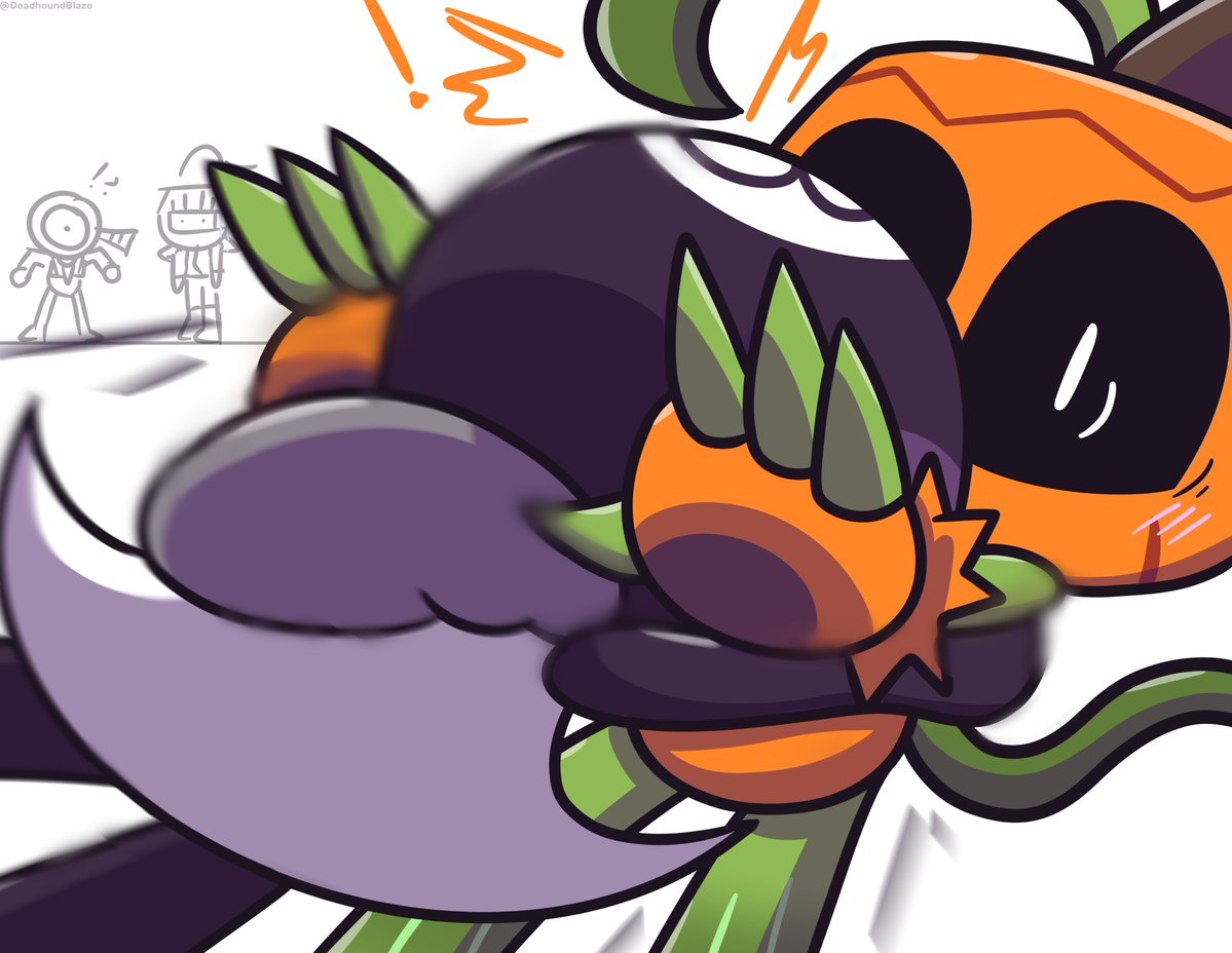 DeadhoundBlaze's tweet photo. Welcome back, friend  (despite it’s already been days since last return)  🎱 🎃
#DandysWorld #Gourdy #Toodles https://t.co/bvaJHh7NSo