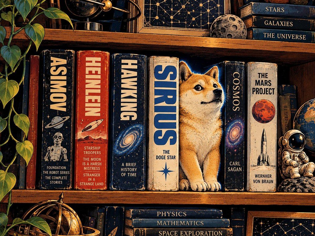 DogestarOnRH's tweet photo. Asimov imagined it. Hawking studied it. @vladtenev named it.

Sirius the #doge star https://t.co/cQi5PP3NWJ