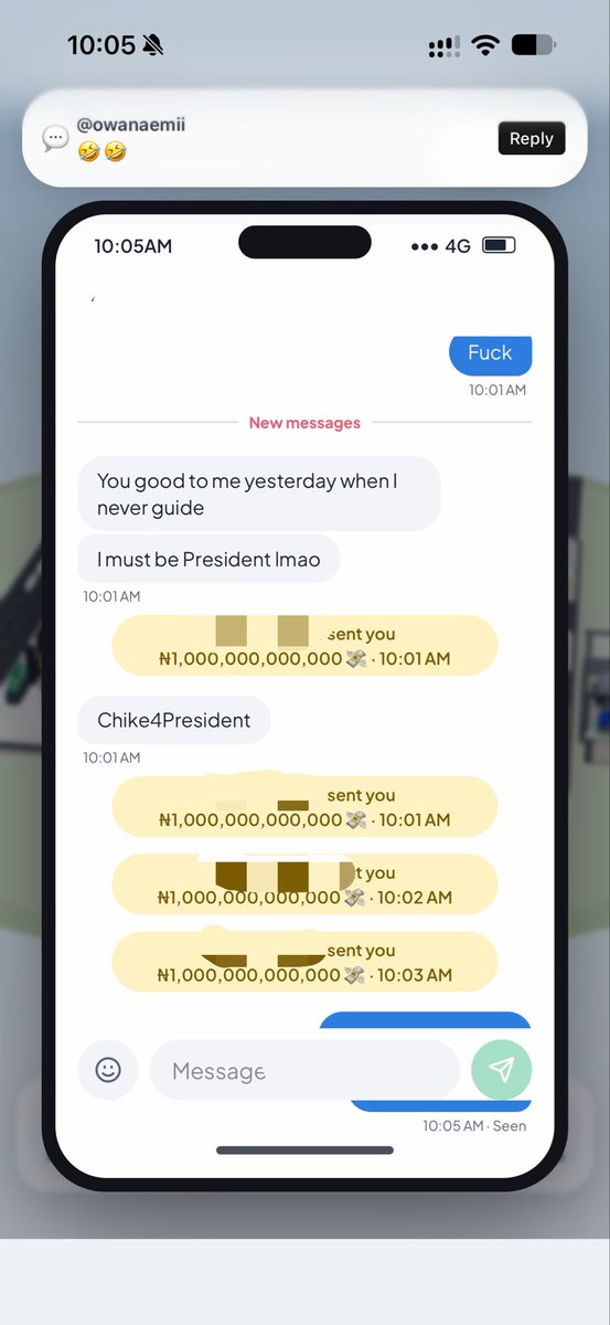 ogbajiolivia's tweet photo. Vote Chike 4 president if you know you want me to make you a trillionaire.
@/Chike on lagos life. Send proof for 1 trn

https://t.co/Q3NrjYHA4c https://t.co/TtNYni1Oaj