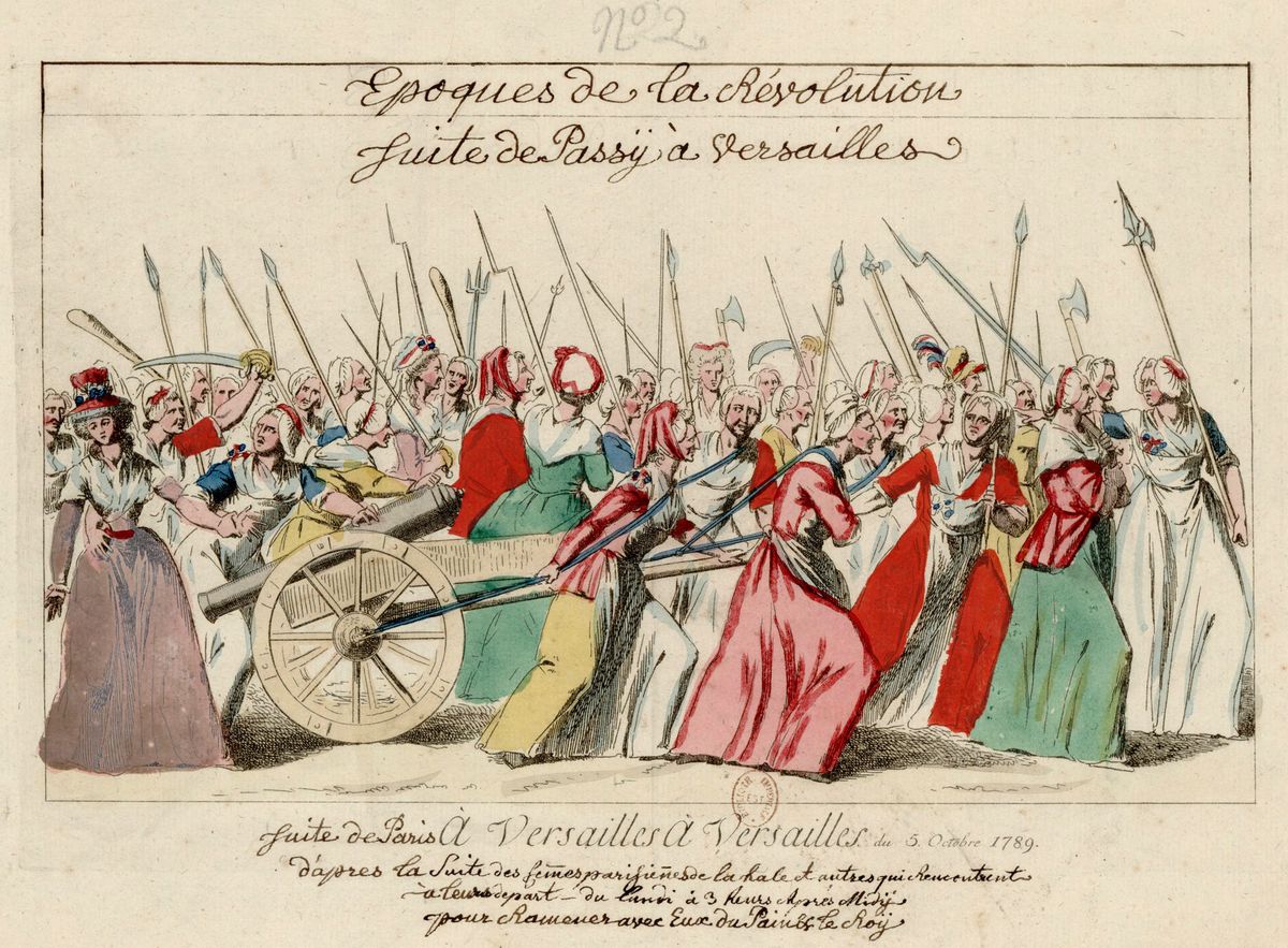 ALeaument's tweet photo. Gloire aux femmes en lutte ! 

Le 5 octobre 1789, c'est la marche des femmes sur Versailles. 

Elles obtiendront le retour du roi à Paris et la reconnaissance par ce dernier de la Déclaration des Droits de l'Homme et du Citoyen 🇫🇷. https://t.co/8qHlwK1Jts