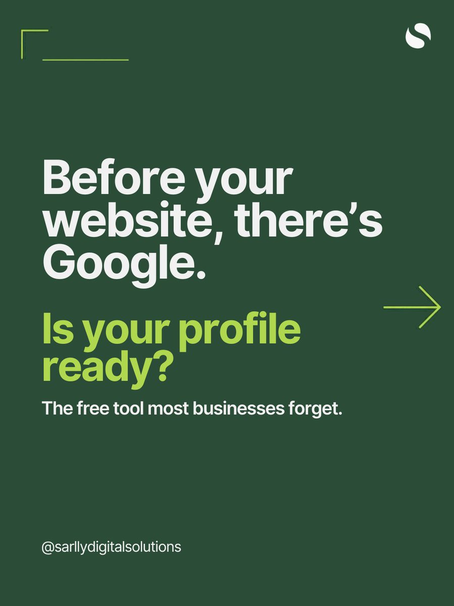 sarllydigital's tweet photo. Before your website, there's Google. 📍
53% see your Google profile before your site.
Complete profiles earn 2.7x more trust.
15 minutes. Free. Do it this week.
#SmallBusinessOwner #GoogleBusinessProfile #LocalSEO #SEOTips #SmallBusinessTips https://t.co/GEjPVFCboa