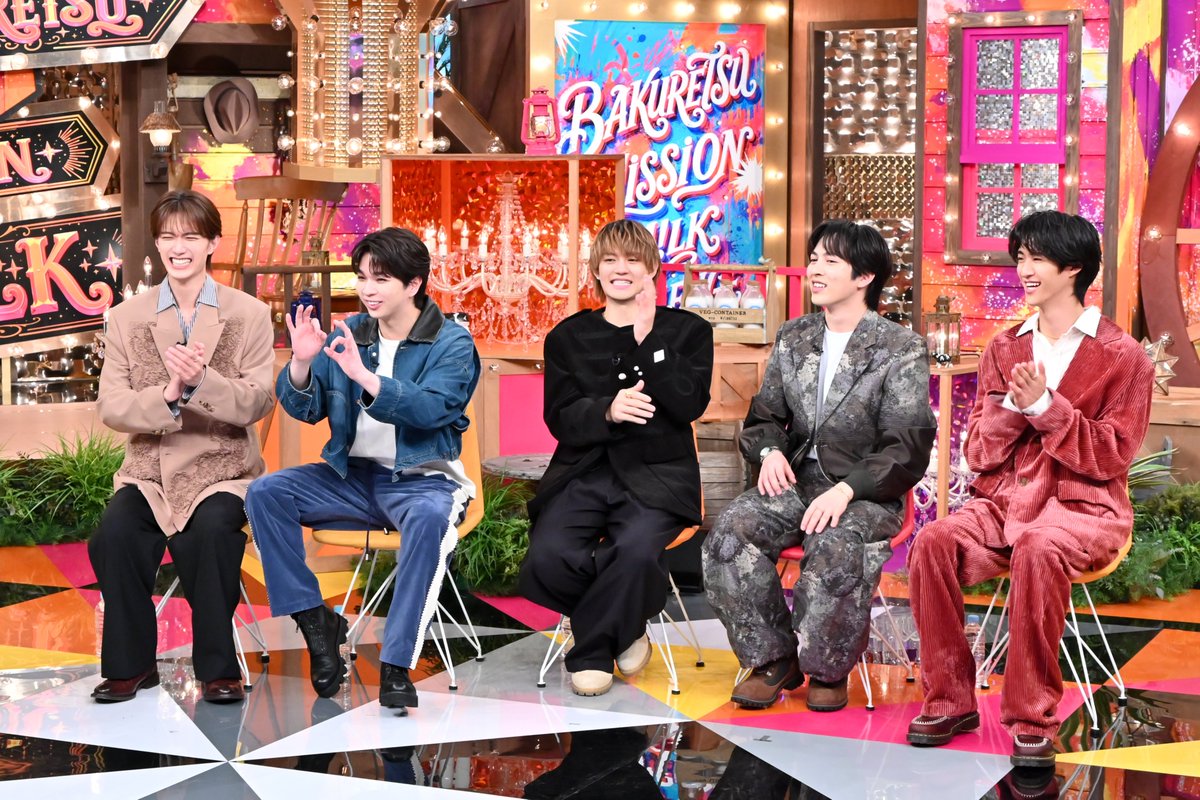 tbs_bakuretsuM's tweet photo. 📸明日はいよいよ…✨

『M!LKの爆裂ミッション』第2弾
明日10月6日(火)よる10時放送です🥛💥

第2弾が決まって、この笑顔☺️
クレーンゲームでカレー作りに挑んだ5人の奮闘、
いよいよ明日お届けします🍛🎯

明日のよる10時は、テレビの前で📺
#MILKの爆裂ミッション #MILK https://t.co/yaF8gzLD3c
