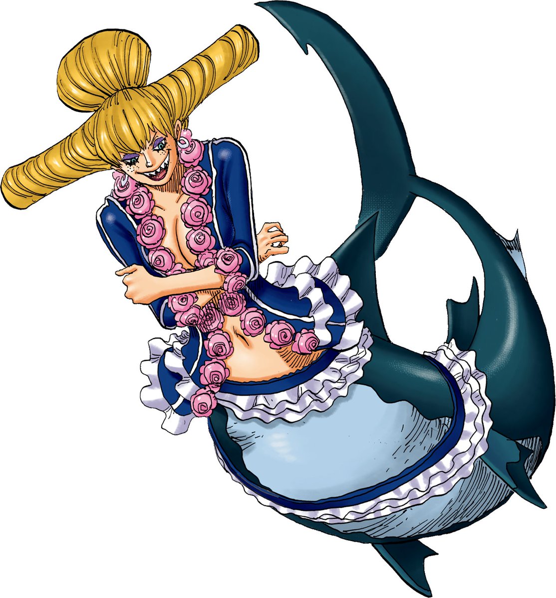 DazzieOnePiece's tweet photo. In todays episode of "beautiful but underrated girl designs of #OnePiece" we have Charlotte Praline!💙💖 https://t.co/lyvGzVOAIU