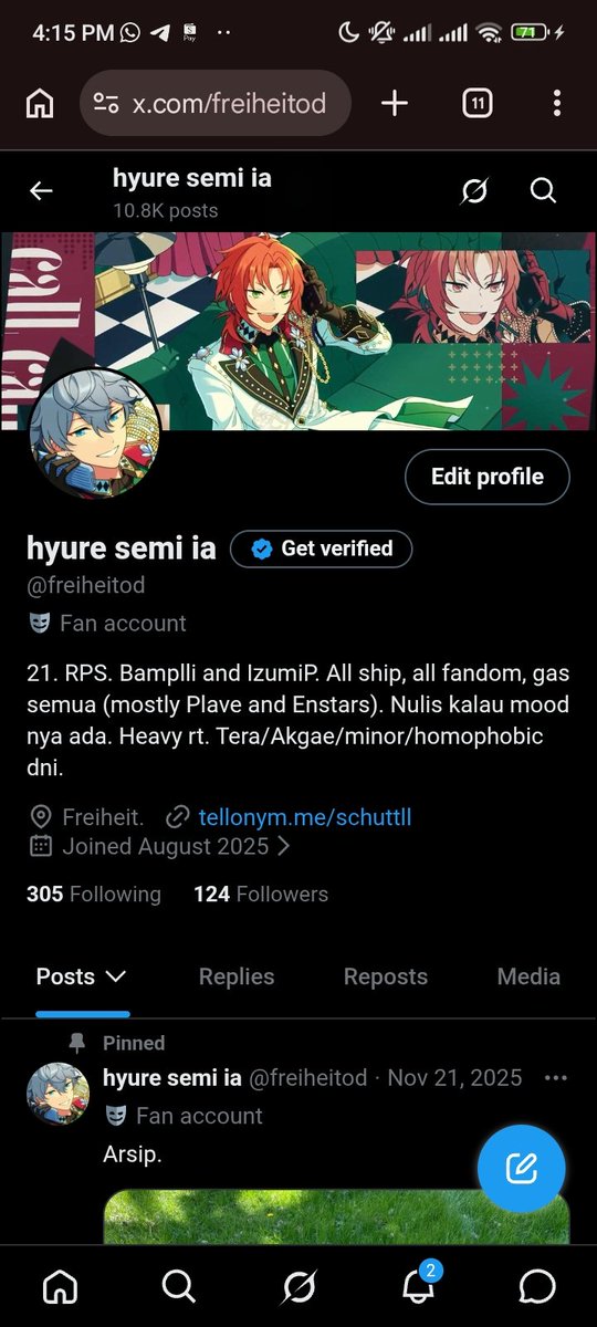 freiheitod's tweet photo. ✦ . ⁺  profile
✦ . ⁺  lockscreen
✦ . ⁺  last song I played
✦ . ⁺  pinterest

sekarang aku pake twitter di web soalnya nggak bisa rep di apk nya 😃 https://t.co/OUhH0a5Gue