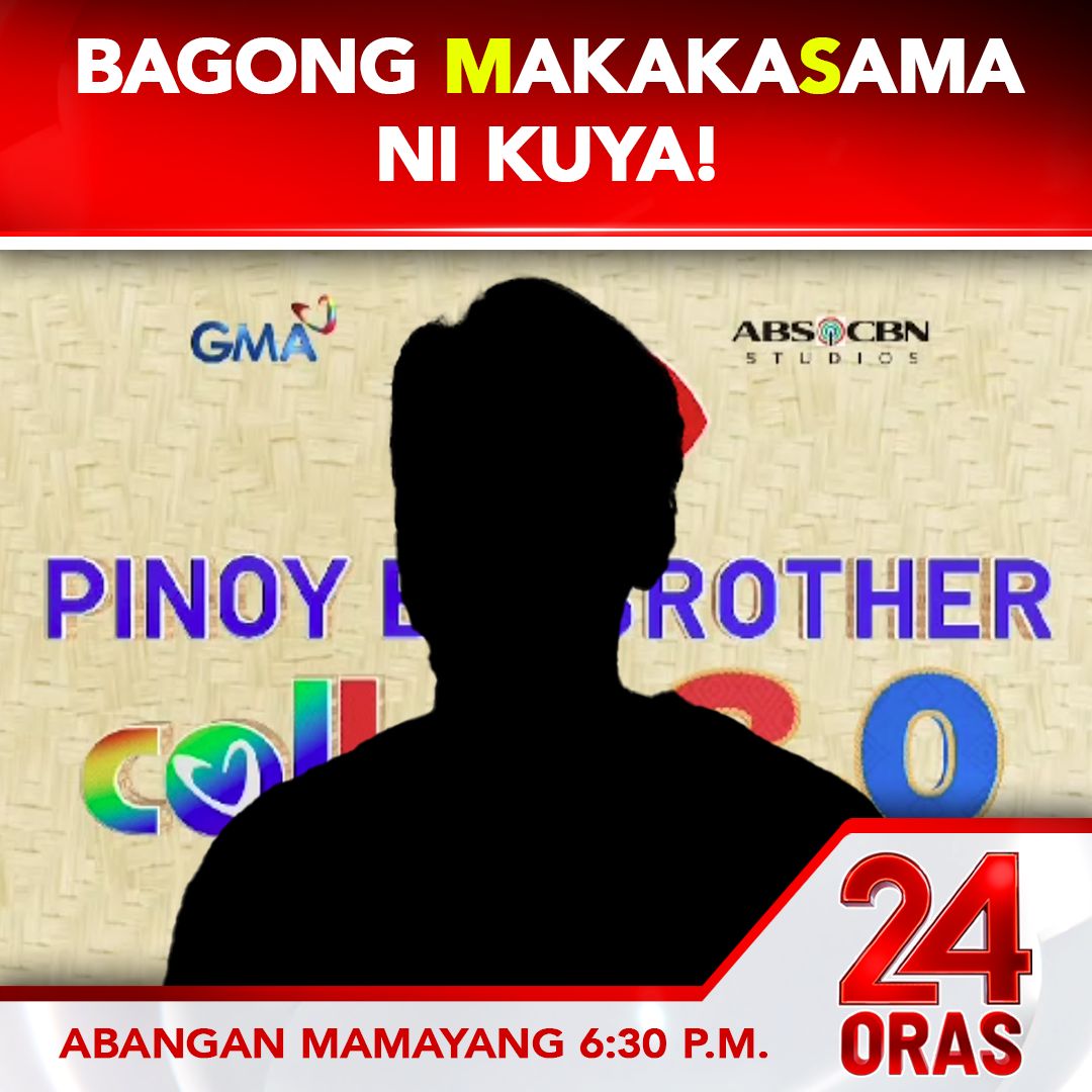 gmanews's tweet photo. SINO ANG HULA MO? 👀🤔🏠

Sa pagbubukas ng "Bahay ni Kuya" ngayong October, may bago ring host ang Pinoy Big Brother Collab 3.0.

Ang BIG reveal kung sino ang bagong MakakaSama... ichichika mamaya sa 24 Oras. https://t.co/EpPXONQBWi