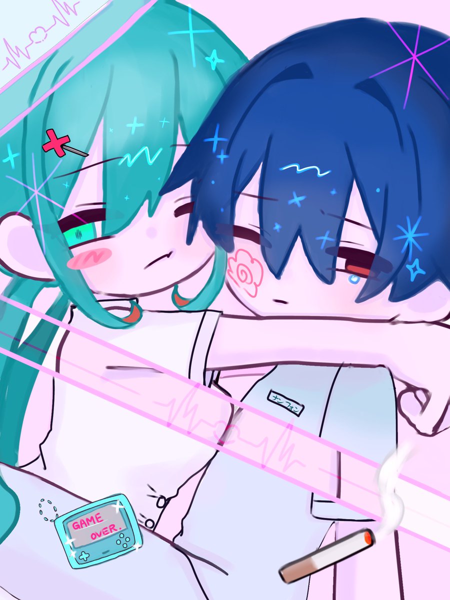 tukimizake6's tweet photo. うちの子ちゃん⋆͛👾⋆͛🚬
#illustration https://t.co/h1YBzyWJX6