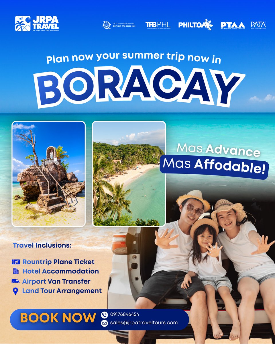 squishyLOVE's tweet photo. Bora, bestie? Say less. Sun, sea, good vibes, and core memories with your fave people in one trip. JRPA Travel covers flights, hotel, airport transfers, and land tours. Mas advance, mas affordable. Your Boracay era is calling. https://t.co/l1m0tIeAeU