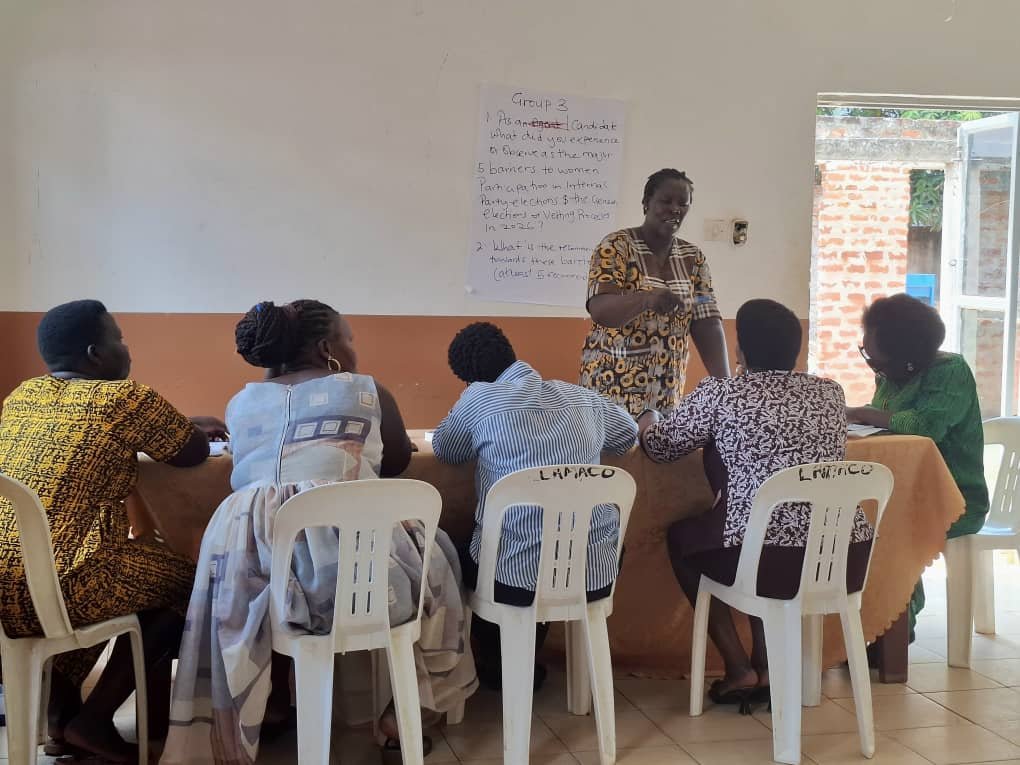 WDNUganda's tweet photo. @IWOP2023 listening to experiences from women #Western, Eastern &amp; Northern region to inform for inclusive public participation in public life &amp; a conducive political culture that promotes peaceful, fair &amp; accountable participation @wdn_africa @wdn https://t.co/nls6zfL04d