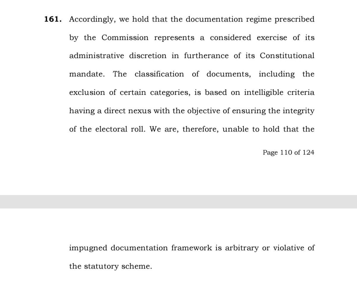 indicrealist's tweet photo. ECI never lied. 

ECI had stated that the "declaration to Form 6 for SIR has been upheld by the SC", not any "modification".

CJI Surya Kant has ONLY said that the SC has not approved ANY modified version of Form 6 used for inclusion of names in electoral rolls during the SIR.

The CJI never said that the ECI had indeed used a modified Form 6 for the SIR.

This is in line with the ECI's argument that seeking additional documentation as Annexure-D declaration doesn't amount to "modification".

Read alongside with SC's July 2026 verdict, this actually stands as a vindication of any violation by ECI or CEC Gyanesh Kumar.

Congress ₹2 IT celliyas should take ₹1 crash course in basic english comprehension. Lol. 🤡😂