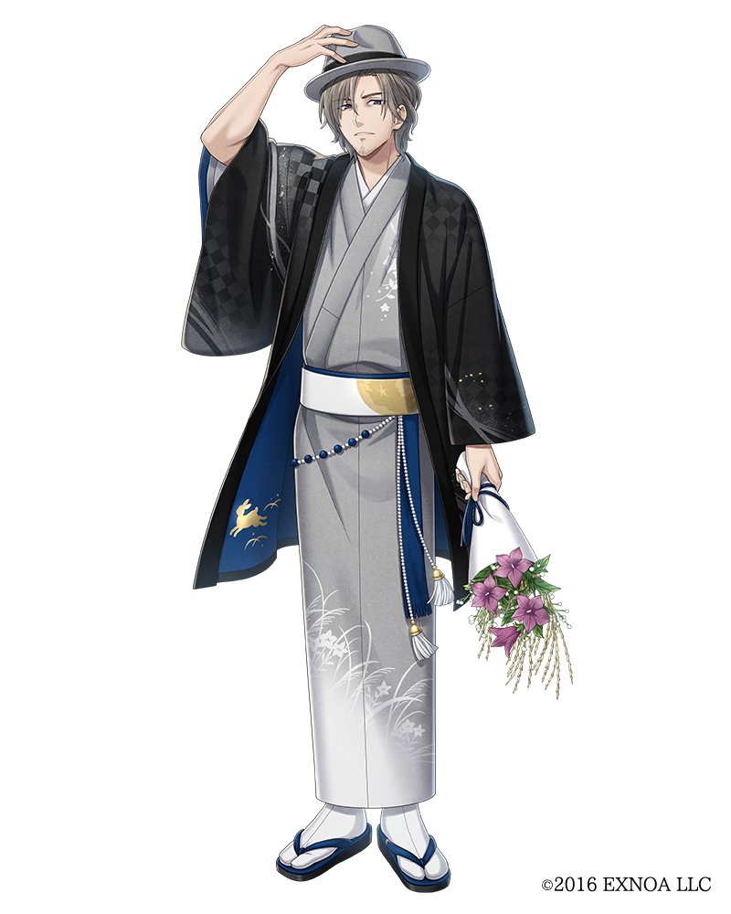 BunAl_PR's tweet photo. 【限定召装　満天ニ輝ク月(2/2)】 
今回の限定召装で登場する、お月見風和装を公開いたします。 
ドストエフスキー
久米正雄
#文アル https://t.co/NzYDVDXavF