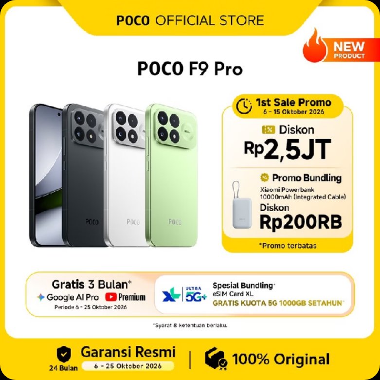 ArmynLius's tweet photo. Poco F9 Pro Besok Pagi Jam 10 bisa dibeli
Promo diskon 2,5 juta dari harga 13 juta
https://t.co/Au0JiM1jKI

Poco F9 Ultra Tgl 6 baru bisa dibeli
Promo diskon 2,5 juta dari harga 15 juta
https://t.co/MRjWmmrBBm https://t.co/bvtWdt2WRN