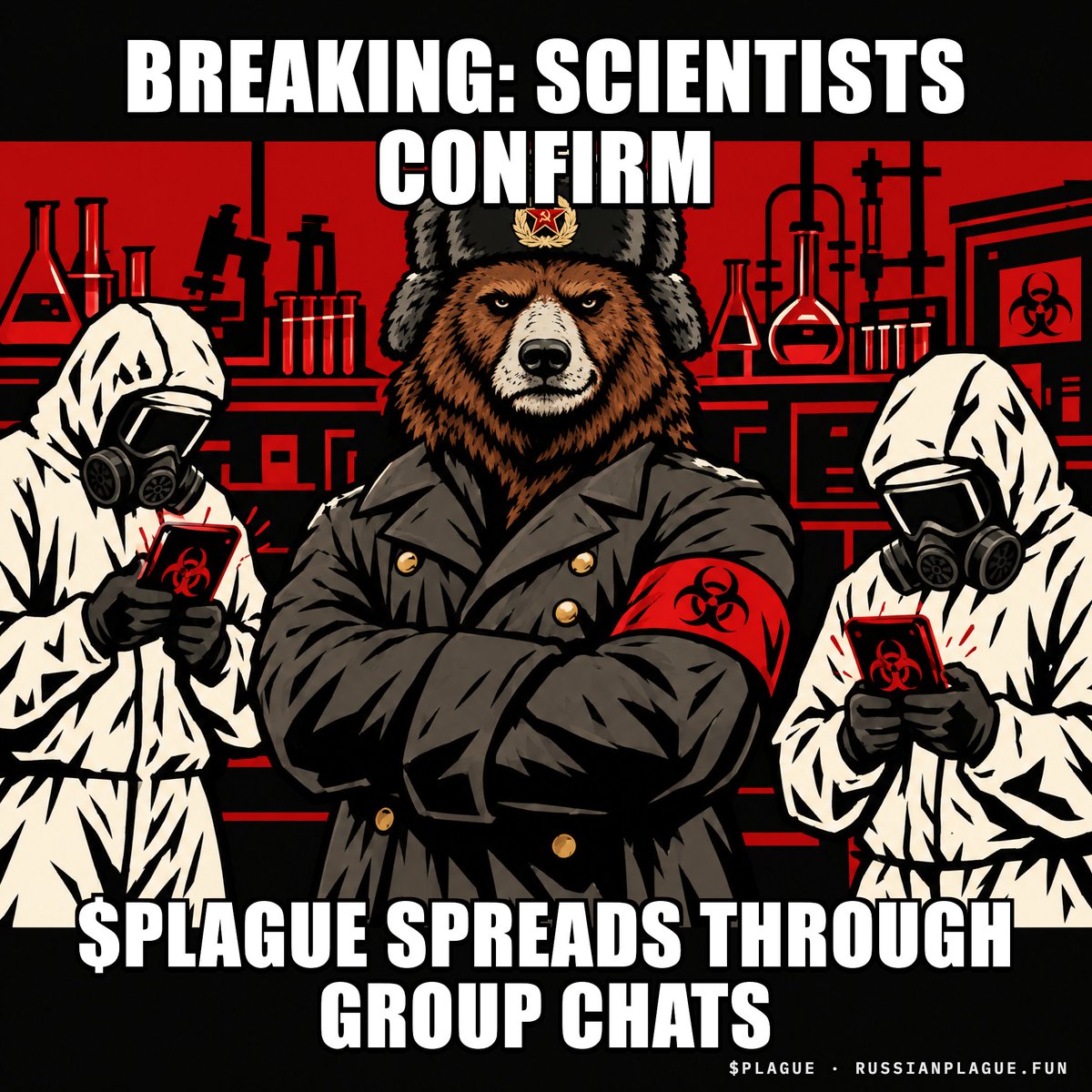 PlagueOnSol_'s tweet photo. One meme. One group chat. Containment failed.
Enter the quarantine zone 👇
https://t.co/09re1Gj0cB
$PLAGUE 🐻 https://t.co/OUquVMYD7J