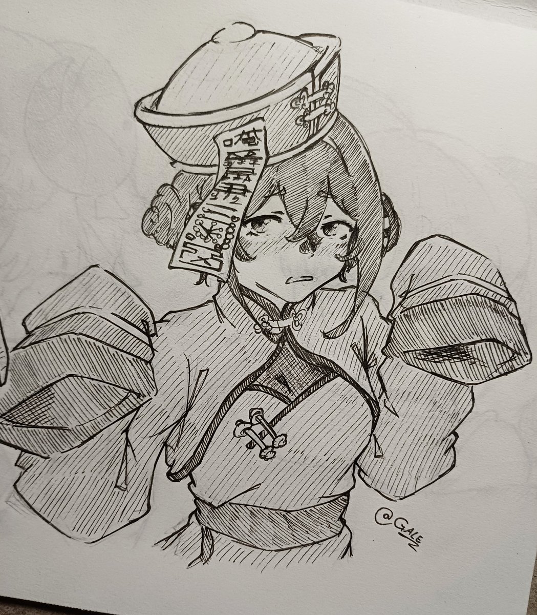 Gale_sVs's tweet photo. Me haré pasar por un hombre normal
Que pueda estar sin tí
Que no se siente mal
Y voy a sonreír
Para que pase desapercibida mi tristeza!!🎶

Hehe, tuve que investigar de los Jiangshi o Zombies Chinos🤑
Pero la idea es GENIAL!!

#Boceto #Dibuyon #Dibujo #Rayoncitos #Hallowen https://t.co/rEGBx8WLmZ