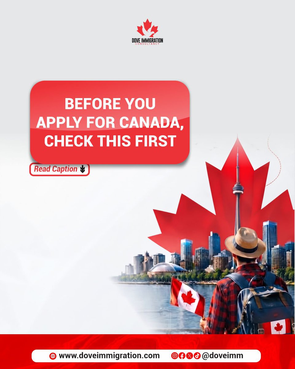 DoveIMM's tweet photo. A lot of people start their Canada application by asking, “What documents do I need?”

Before you start gathering documents, understand the pathway you're applying through.

#DoveImmigration #CanadaImmigration #Canada #RCIC https://t.co/yyVE7zNVjg
