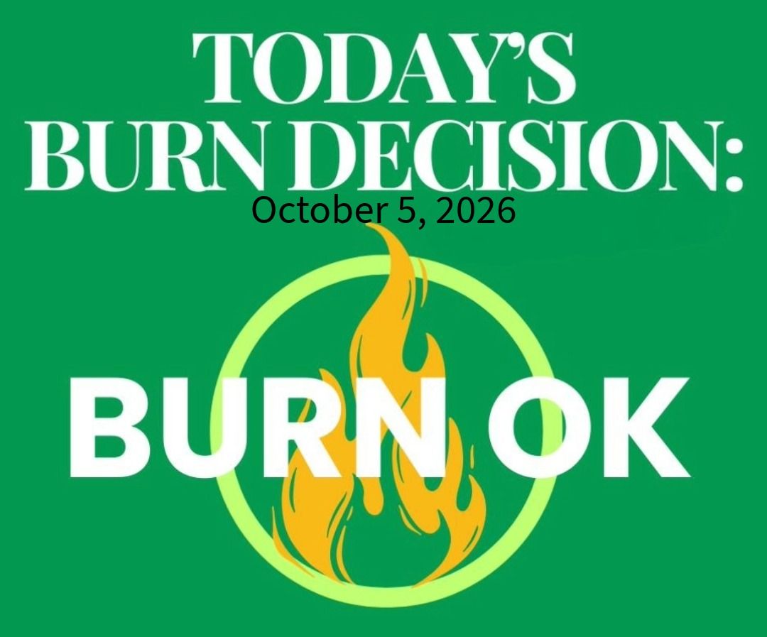 BentonCleanAir's tweet photo. 🔥🚨TODAY'S BURN DECISION🚨🔥   
RESIDENTIAL: Burn Day (9a-5:30p) Certain rules apply.
Res. Burn Line: 509-783-6198
AGRICULTURAL: Burn Day (9a-5:30p)
Ag. Burn Line: 509-783-6570
Have Qs? Check out our Burning FAQs!
https://t.co/kAfmHshvwA
#BCAA #TodaysBurnDecision #BurningFAQs https://t.co/bF5XfUEbZp
