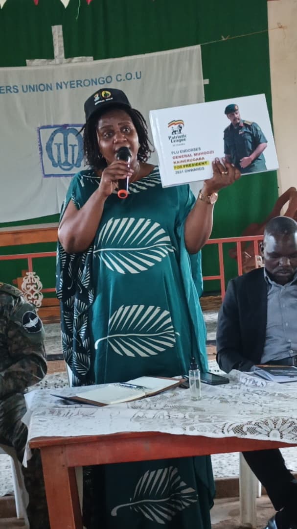 HonNatumanya's tweet photo. Today at Nyairongo, Kikuube, i joined my fellow leaders including the  Resident District Commissioner @AngaliaGodwin, Kikuube LCV Chairman Hon. Kisembo Paddy, and Kikuube Cluster Head Brig. Gen. Tingira Omero with other local leaders and residents to endorse Gen. @mkainerugaba. 
We also held a mobilisation meeting for the upcoming @PLUsecretariat Baraza scheduled for 31 October 2026 in Nyairongo.

This meeting reaffirmed the local support for Gen. Muhoozi’s leadership and for the Patriotic League of Uganda’s agenda of patriotism, continuity of peace and stability, accountable governance, and socio-economic transformation. Participants committed to mobilising their communities so that Nyairongo turns out in large numbers for the Baraza.

The 31 October Baraza will serve as a platform for community engagement, endorsement, and grassroots mobilisation. All residents, local leaders, and PLU structures in Kikuube are urged to prepare and attend.

Nyairongo stands with Gen. Muhoozi.  
We mobilise. We endorse. We turn up on 31 October 2026.