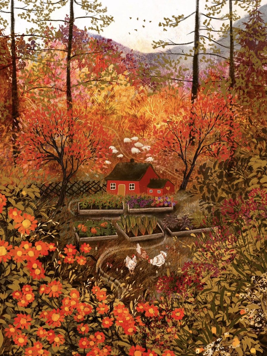 TitaniasRealm's tweet photo. "I'm so glad I live in a world where there are Octobers."

- L.M. Montgomery, Anne of Green Gables

🎨 Laivi Põder https://t.co/9HPGAiFJ7o