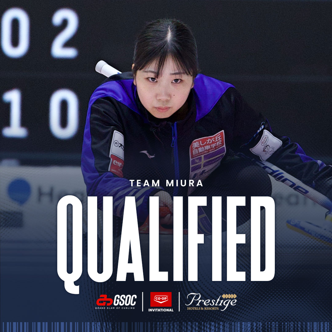 grandslamcurl's tweet photo. ⚠️ QUALIFIED ⚠️

After a run to the final at the Prestige Hotels &amp; Resorts Curling Classic (a GSOC Satellite Event), Japan's Team Miura has landed the final women's spot for the GSOC Co-op Invitational in Victoria starting next week! https://t.co/VzrjQCjO3T