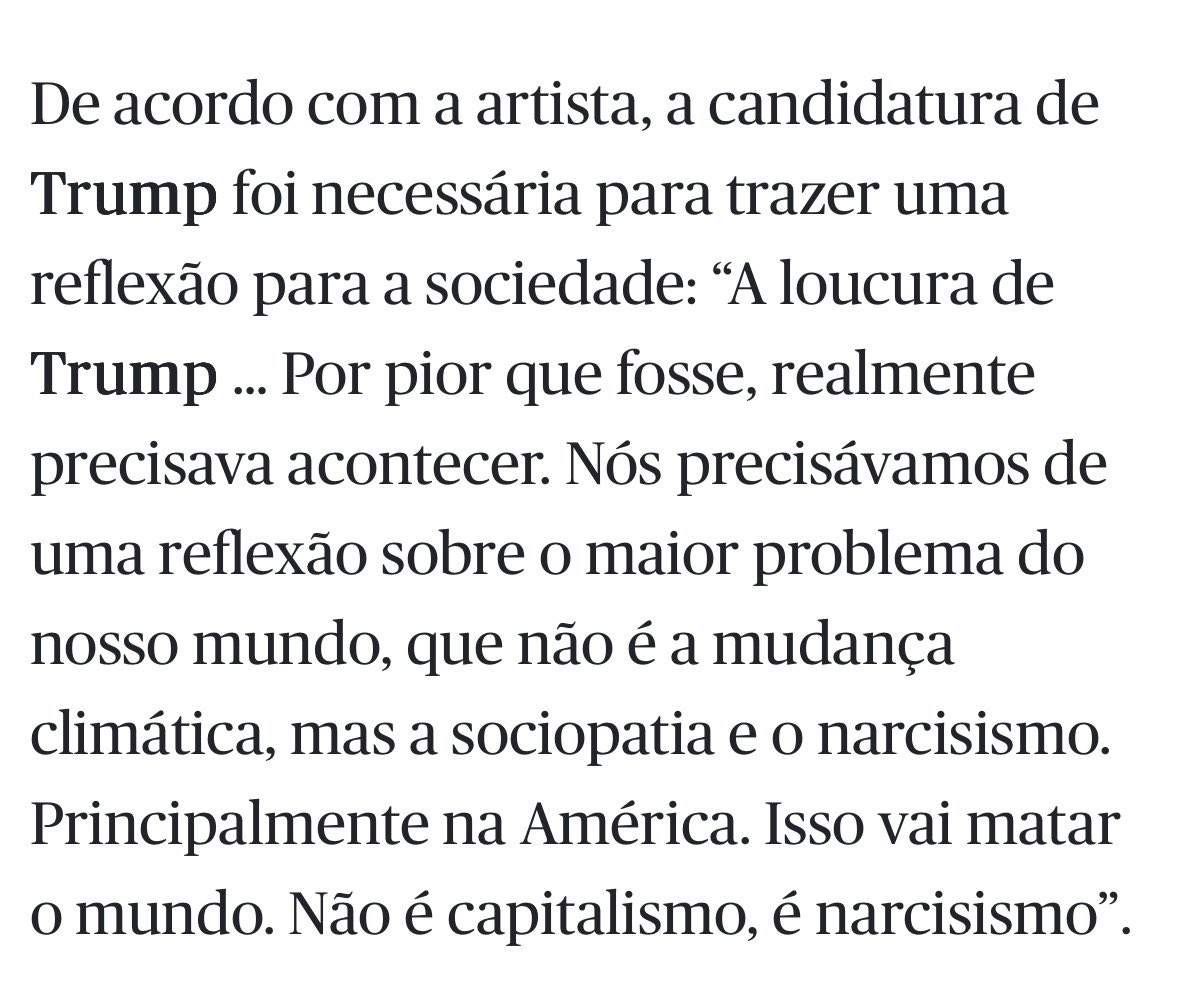 lanadelreyad's tweet photo. E no final, essa fala da Lana Del Rey estava certa e se aplica em todos os lugares do mundo. https://t.co/z7aJhLVr5z