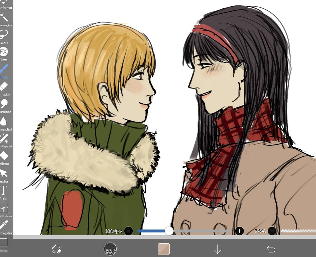 mariefuyu's tweet photo. Wip #yukichie https://t.co/bNNCtLjMnA