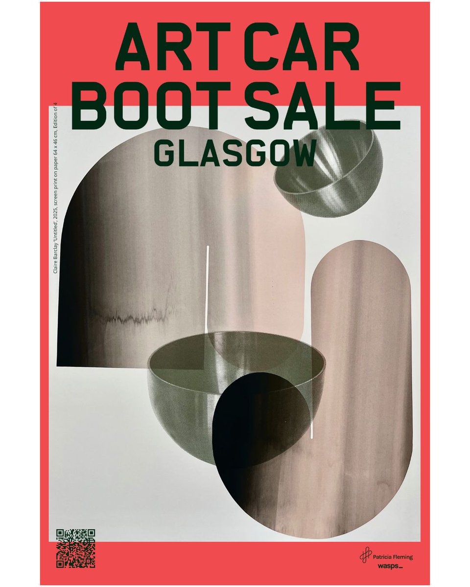 PFProjects's tweet photo. Join us for a weekend of Art Car Boot Sale Glasgow 
📍The Briggait, Glasgow
Sat 7th &amp; Sun 8th of Nov 2026 
🎟️ TICKETS: insta bio @artcarbootsale_glasgow
🖼️🚗 Discover and collect contemporary art from 100+ artists at accessible prices, street food, bar, dj’s https://t.co/CW4wJrbL2L
