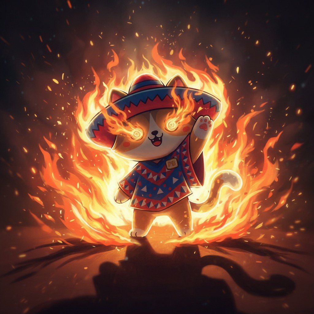 ponchoBASE's tweet photo. GM 🔥

Saw something about burning on the TL

Must be talking about $PONCHO’s burning desire to conquer the week ahead! https://t.co/KgMCIXIUvW