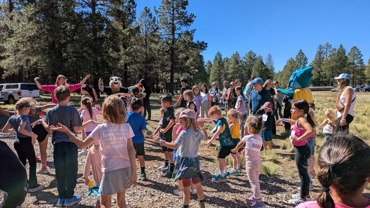 squirrelsnutbut's tweet photo. Timber spent the weekend cheering on the Girls on the Run Flagstaff Marathon Kids Kilo, and frankly, he's never been more outpaced. Tiny legs, huge hearts, zero chill. Kids running + squirrels cheering = a combo that simply can't be beat. 🐿️💛
#SquirrelsNutButter https://t.co/bBKZ4MQo7k