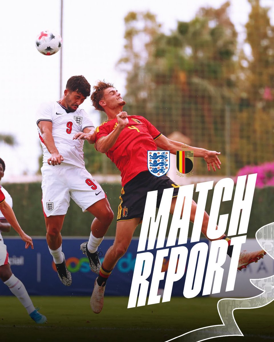 England's tweet photo. A narrow defeat against Belgium for our U19 #YoungLions.

Our match report ⤵️